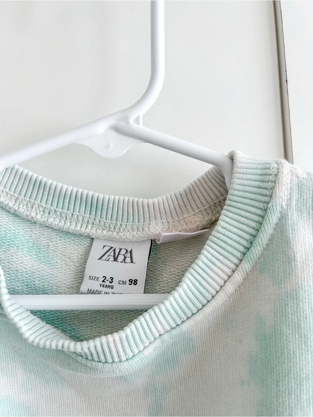 Zara Kids Tie-Dye Sweatshirt - Mint Green 
